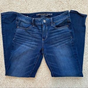 American Eagle Jeggings Stretch Size 8 Regular Dark Wash